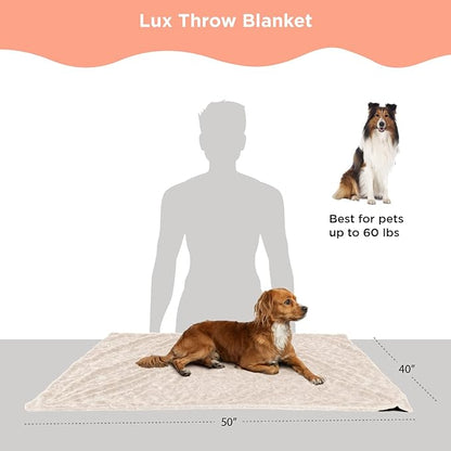 Best Friends by Sheri Calming Cat and Dog 60 lbs 40"x50" Oyster