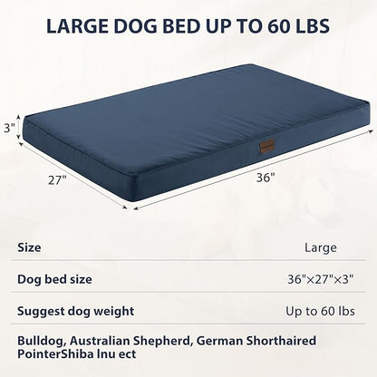 BFPETHOME Outdoor Dog Beds for Large Dogs (36 x 27 in,