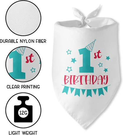1st Birthday Dog Bandana 1 Year Old Gifts