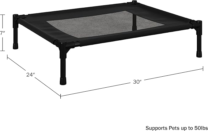Elevated Dog Bed 30x24-Inch Portable 50lbs by