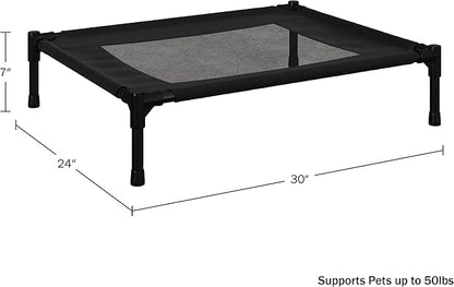 Elevated Dog Bed 30x24-Inch Portable 50lbs by