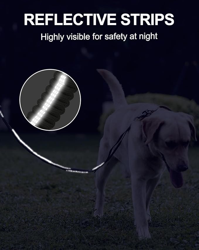 Joytale Tactical Dog Leash Heavy Duty 4-6FT Shock 2 Padded