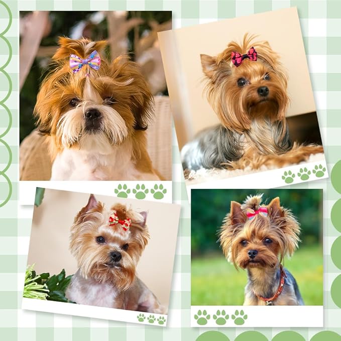 60pcs Dog Hair Bows 30 Beautiful