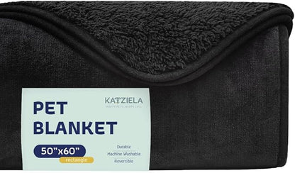 Premium Soft Dog/Cat Waterproof Blanket – Soft Sherpa Fleece Large-50x60)