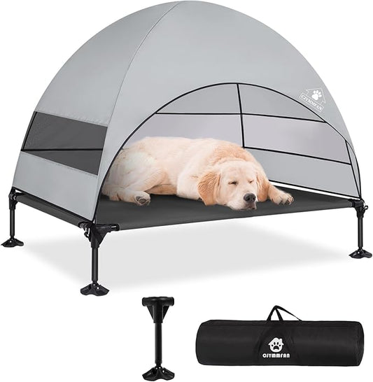 Elevated Dog Bed with 2024 Newest Canopy