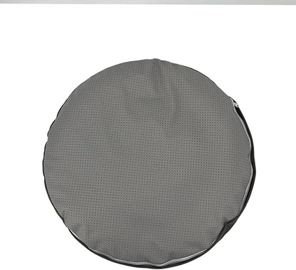 Grey Velvet Round Dog Bed Cover Waterproof Replacement Cover Only 44 Inch