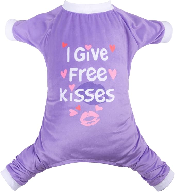 CuteBone Trend Letters Dog Pajamas Clothes Soft Puppy P246M