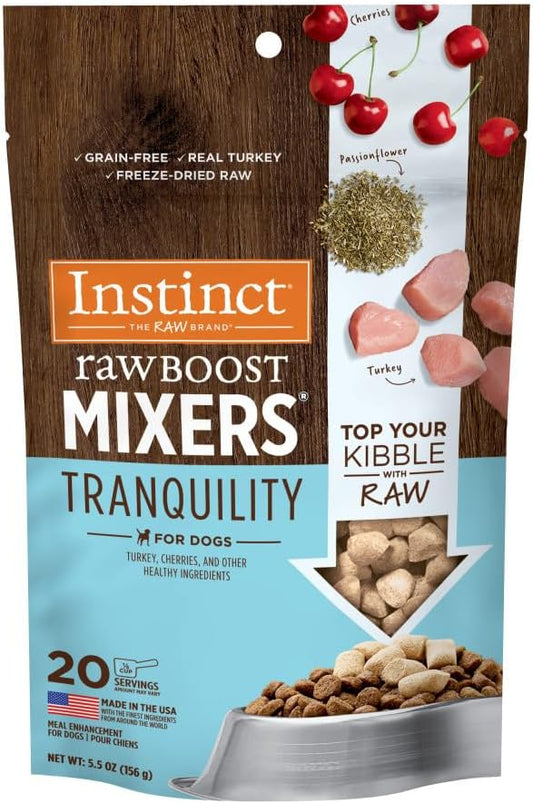 Instinct Raw Boost Mixers Freeze Dried Raw Dog Food Topper, Grain Free Dog Food Topper with Functional Ingredients 5.5 Ounce (Pack of 1)