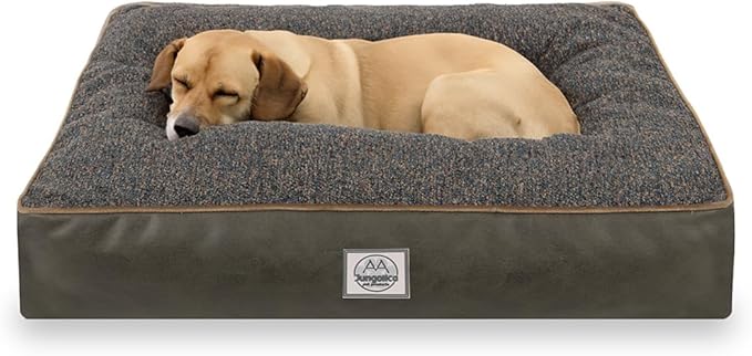 Memory Foam Dog Bed for Large Dogs- Waterproof Dog Bed Mat with Removable Washable Cover