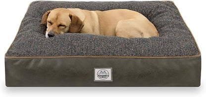 Memory Foam Dog Bed for Large Dogs- Waterproof Dog Bed Mat with Removable Washable Cover