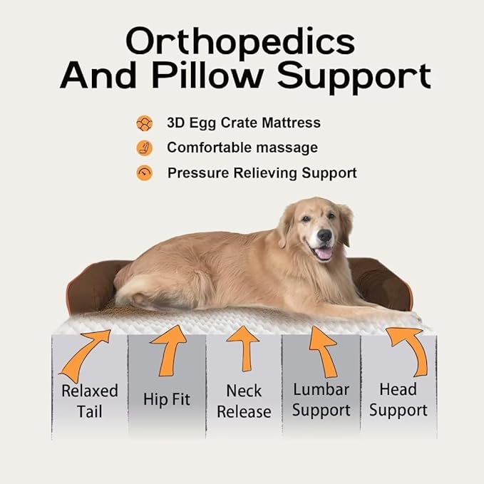 Large Dog Bed Orthopedic Washable