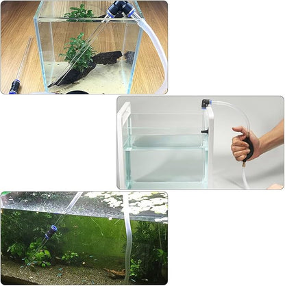 Fish Tank Cleaner Vacuum Aquarium Vacuum Gravel Cleaner Aquarium Cleaning Tools Siphon for Small Fish Tanks