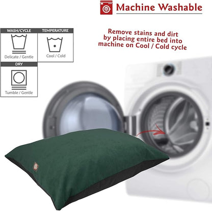 Majestic Pet Rectangle Large Dog Bed Washable – Non Slip Comfy Pet Bed – Dog Crate Bed Super Value Pillow Dog Bed – Dog Kennel Bed for Sleeping 46 x 35 Inch