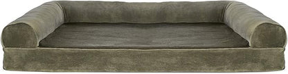 Furhaven Orthopedic Dog Bed for Large Dogs w/ Removable Bolsters & Washable Cover 95 lbs