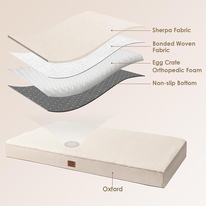 EHEYCIGA Orthopedic XL Dog Beds for Extra Large Dogs with Removable Washable Cover 44x32