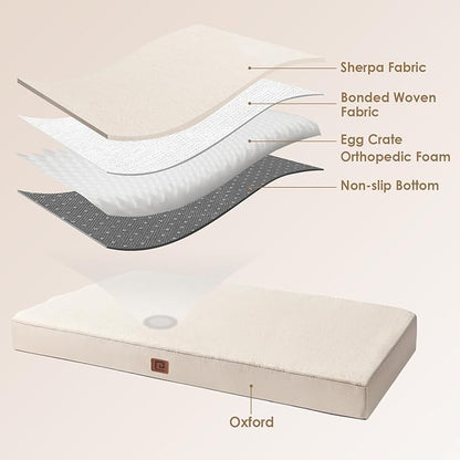 EHEYCIGA Orthopedic XXL Dog Beds for Jumbo Dogs with Removable Washable Cover for Crate 47x29