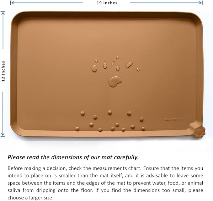 Hoki Found Silicone Pet Food Mats Tray
