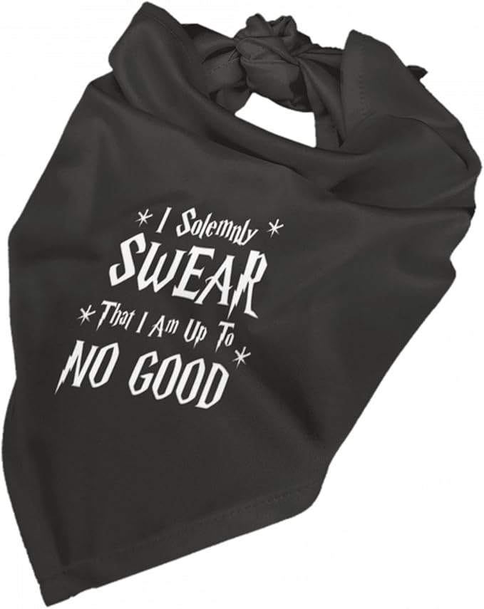 I Solemnly Swear I Am Up to No Good Dog Bandana
