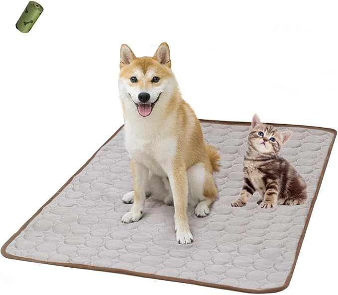 MICROCOSMOS Summer Cooling Mat & Sleeping Pad- Water Absorption Top 40" x 28")
