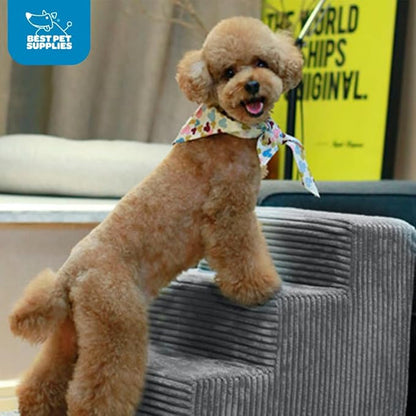 Best Pet Supplies Dog Stairs for Small Dogs & Cats 3-Step