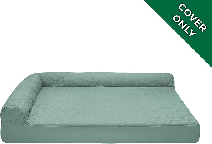 Furhaven Replacement Dog Bed Cover Pinsonic Quilted Paw L Shaped Chaise