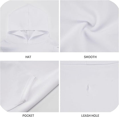 Cute Dalmatian Print Dog Hoodies，Dog Clothes with Pocket