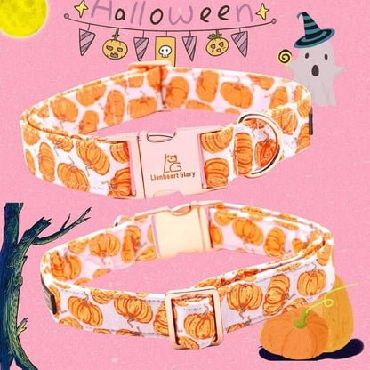 Lionheart glory Halloween Dog Collars Pumpkin Dog Collar