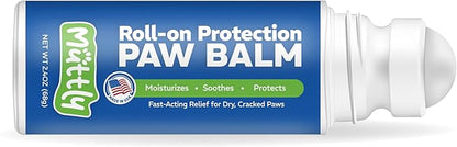 Roll-On Dog Paw Balm - Easy & Fast to Apply, Natural, Non-Toxic, Food-Grade, Lick-Safe Dog Paw Wax - Moisturizing & Soothing Protection from Snow, Hot Pavements & More - All-Season Paw Protection