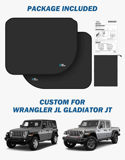 JOYTUTUS Pet Car Door Protector from Dog Scratching for Wrangler JL Gladiator JT 2 Pack