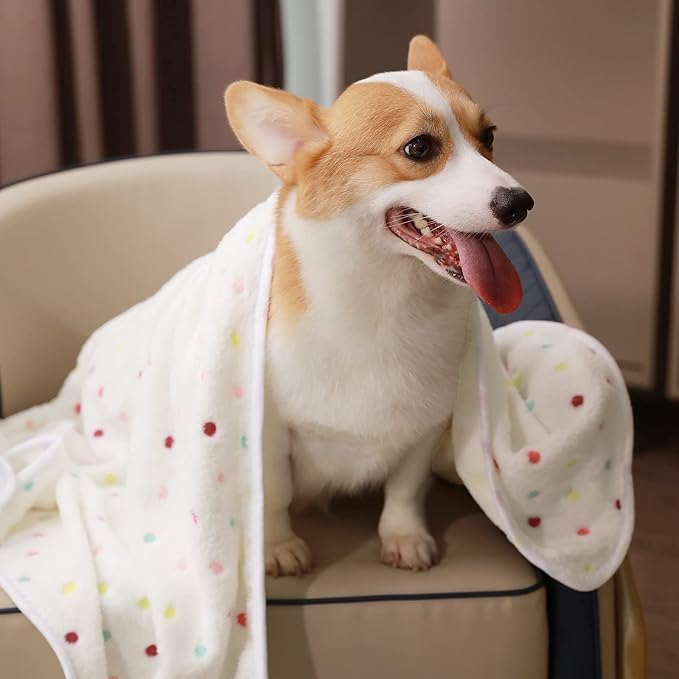 Luciphia 1 Pack 2 Pet Blankets for Dogs Cats Large(41x31 inch)