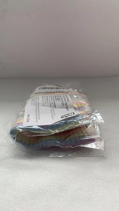 Small Medium Dog Clothes Rainbow Striped Dog Shirts Stretchable Long Sleeve Cat T-Shirt Pet Outfits for Chihuahua Yorkie Teddy (Purple Edge, Small)