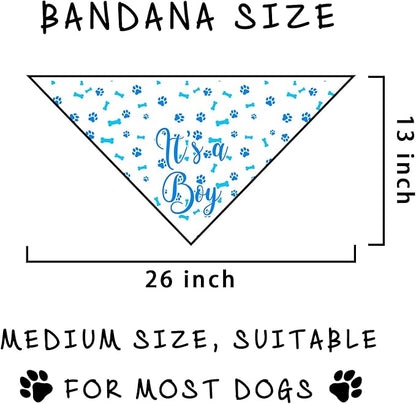 It's a Boy Dog Bandana Gender Reveal Dog