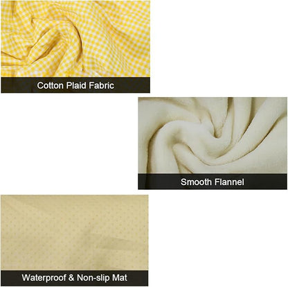 Dog Bed with Blanket Cat Pillow Cozy Puppy Sleeping Bed Washable Pet Supplies for Medium Puppy Kitten