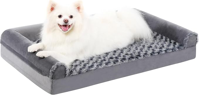 MIHIKK Orthopedic Dog Bed for Small Dog 29x18x6 Inch