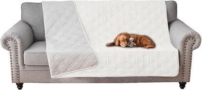 Water Resistant Dog Bed Cover Pet Blanket with Anti-Slip Back for Furniture Bed Couch Sofa (52x82 Inch,Ivory)