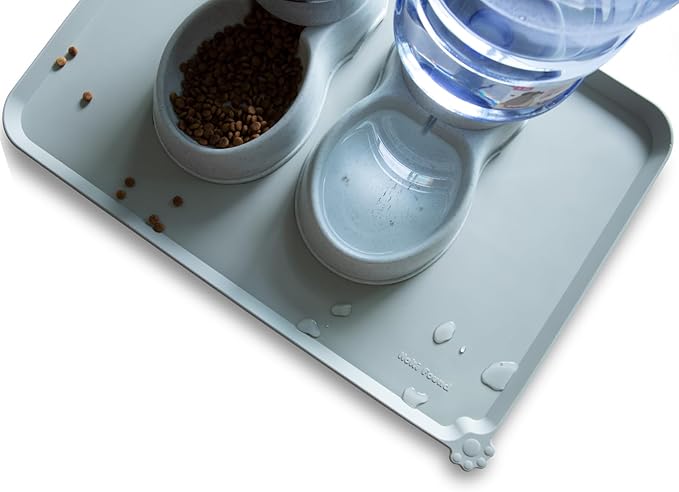 Hoki Found Large Silicone Pet Food Mats Tray