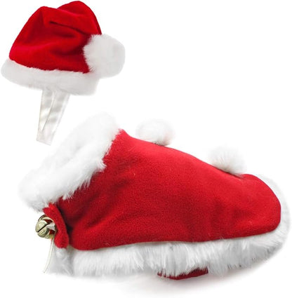NAMSAN Pet Christmas Costume Cat Santa Outfit Small