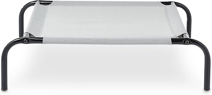 Amazon Basics Cooling Elevated Dog Bed with Metal Frame 51 x 31 x 8 Inch,