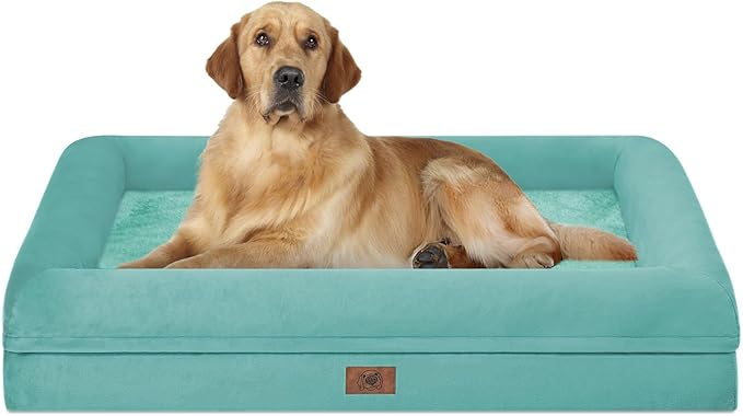 Orthopedic Washable Large Dog Bed: Large Dog Bed Bolster Waterproof