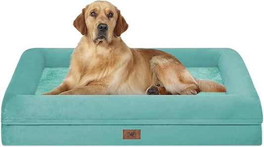 Orthopedic Washable Large Dog Bed: Large Dog Bed Bolster Waterproof