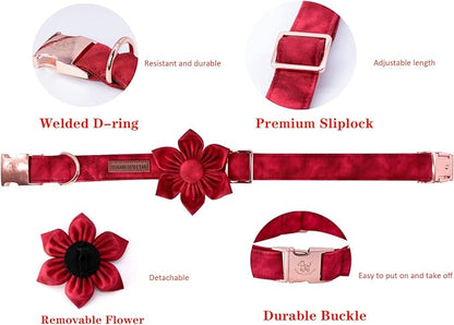 Elegant little tail Christmas Dog Collar