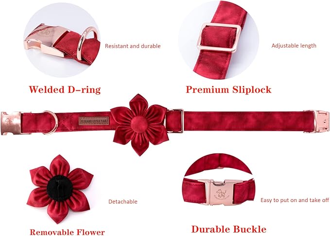 Elegant little tail Christmas Dog Collar