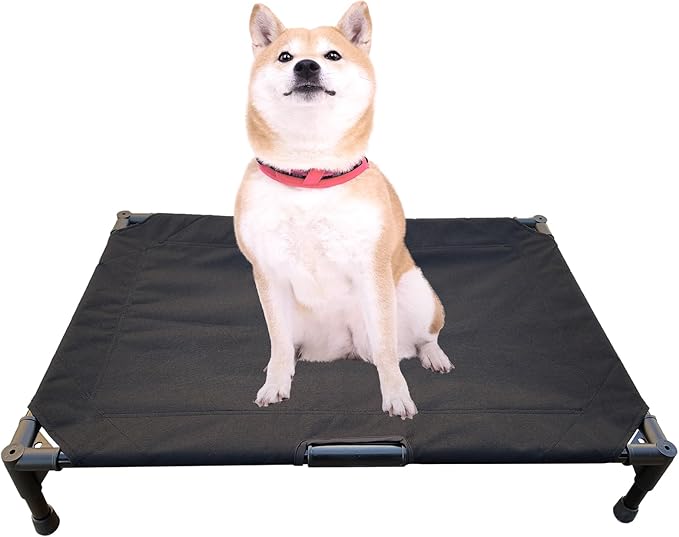 Love&go Elevated Dog Bed with Metal Frame 34.5x25.5x5.5 inch,