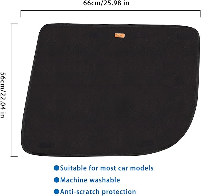 BECROWMUS 2 Packs Dog Car Door Protector