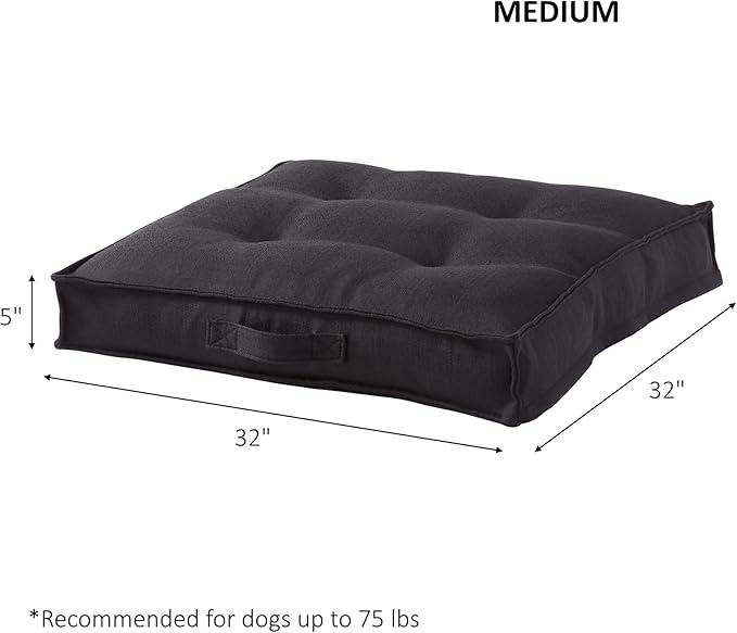 Happy Hounds Milo Square Tufted Pillow Dog Bed (32" x 32")