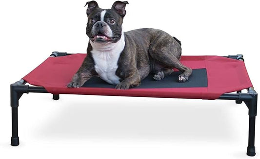 K&H Pet Products Cooling Elevated Dog Bed Outdoor Raised Dog Bed with Washable Breathable Mesh