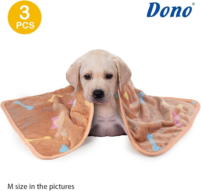 Dono 1 Pack 3 Dog Blankets for Small Dogs
