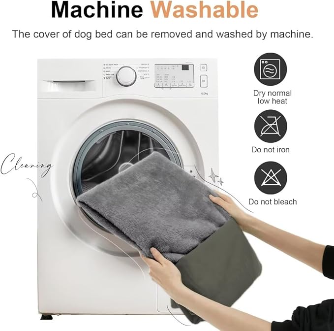 Large Dog Bed Orthopedic Washable: Beds Bolster XL Bed Big XLarge Dogs Memory Foam Couch Sofa Waterproof with Removable Cover