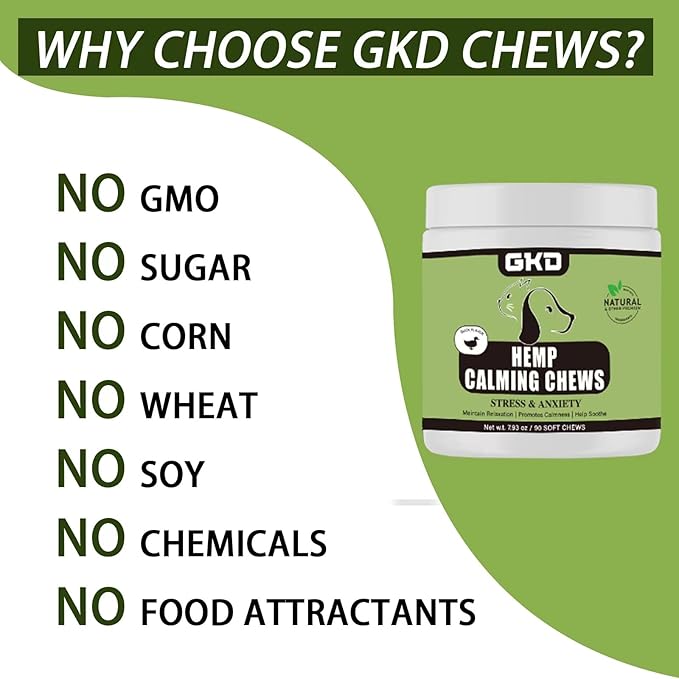 Hemp Calming Chews for Dogs 100% Golden 90 Chews