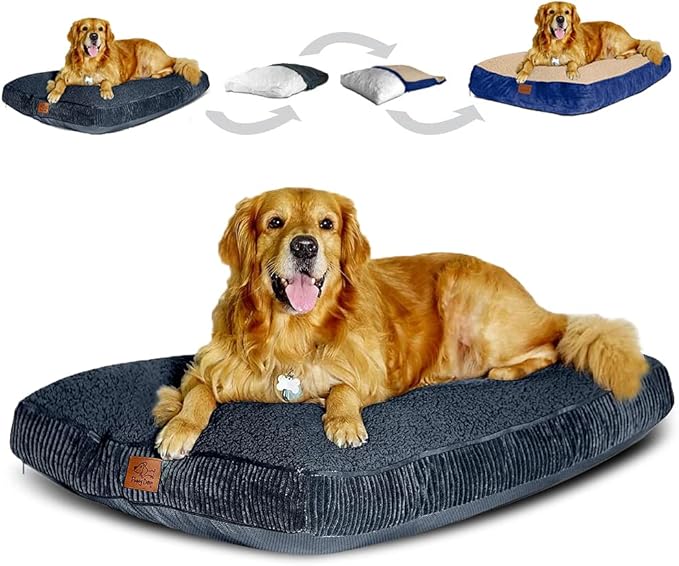 Floppy Dawg Large Dog Bed with Two Removable 2-in-1, Classic 90 Pounds.